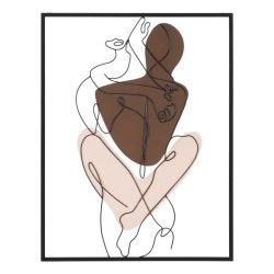 Panel de pared PAREJA – Armonía decorativa (60 x 1,3 x 80 cm)