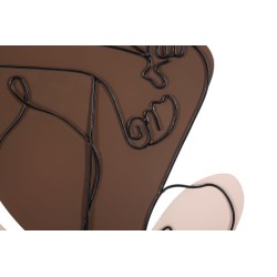 Panel de pared PAREJA – Armonía decorativa (60 x 1,3 x 80 cm)