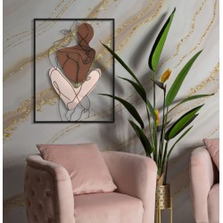 Panel de pared PAREJA – Armonía decorativa (60 x 1,3 x 80 cm)