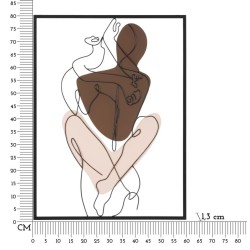 Panel de pared PAREJA – Armonía decorativa (60 x 1,3 x 80 cm)