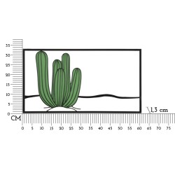 Panel mural CACTUS – Originalidad natural (60 x 1,3 x 33 cm)