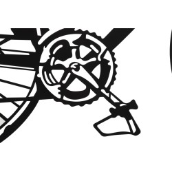 Juego de paneles de pared para bicicletas – Juego de 3 piezas, estilo moderno (40 x 1,3 x 60 cm / tamaño de cada pieza)