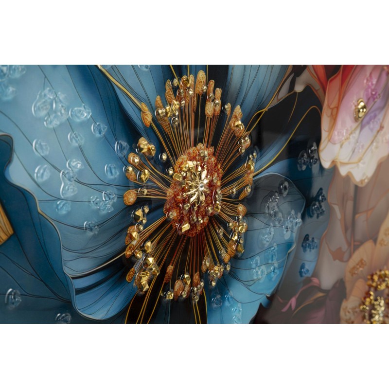 Cuadro lacado con marco NARCY – A – Lujo contemporáneo (82 x 4 x 82 cm)