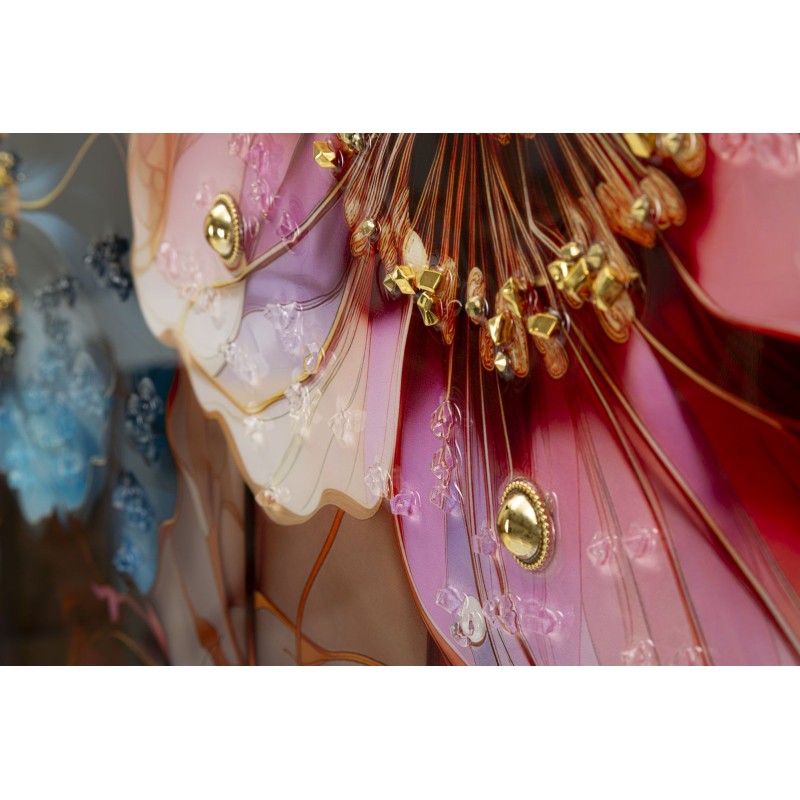 Cuadro lacado con marco NARCY – A – Lujo contemporáneo (82 x 4 x 82 cm)