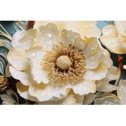 Cuadro lacado con marco NARCY – B – Sofisticación mural (82 x 4 x 82 cm)