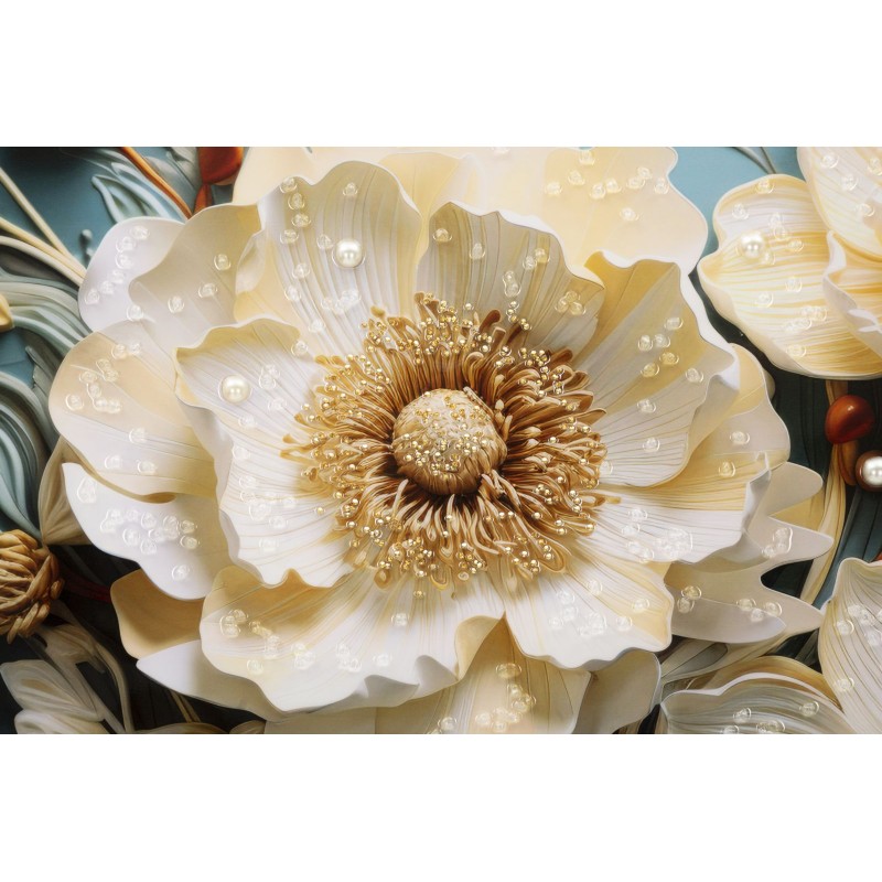 Cuadro lacado con marco NARCY – B – Sofisticación mural (82 x 4 x 82 cm)