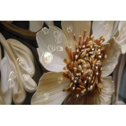 Cuadro lacado con marco NARCY – B – Sofisticación mural (82 x 4 x 82 cm)