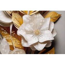 Cuadro lacado con marco FLORA M – Elegancia sutil (42 x 3,5 x 62 cm)