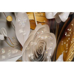 Cuadro lacado con marco FLORA M – Elegancia sutil (42 x 3,5 x 62 cm)