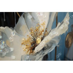 Cuadro lacado con marco AZUL – Un toque de color refinado (42 x 3,5 x 62 cm)