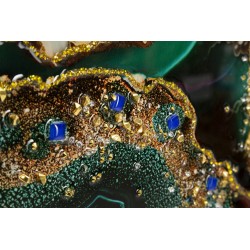 Arte mural lacado con marco SMERALDY – A – Modernidad Artística (82 x 4 x 62 cm)