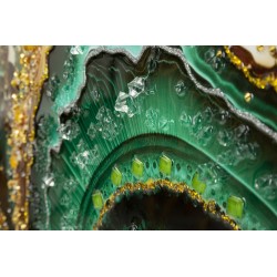 Arte mural lacado con marco SMERALDY – A – Modernidad Artística (82 x 4 x 62 cm)