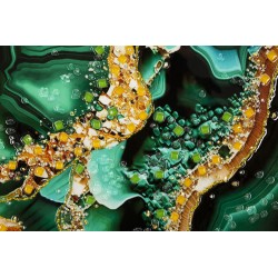 Cuadro lacado con marco SMERALDY – B – Variación contemporánea (82 x 4 x 62 cm)