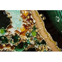 Cuadro lacado con marco SMERALDY – B – Variación contemporánea (82 x 4 x 62 cm)