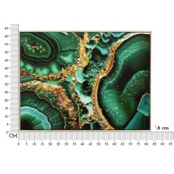 Cuadro lacado con marco SMERALDY – B – Variación contemporánea (82 x 4 x 62 cm)