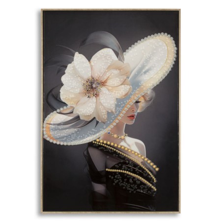 Cuadro lacado con marco, SOMBRERO DE VIENA – A – Diseño original (62 x 4 x 92 cm)