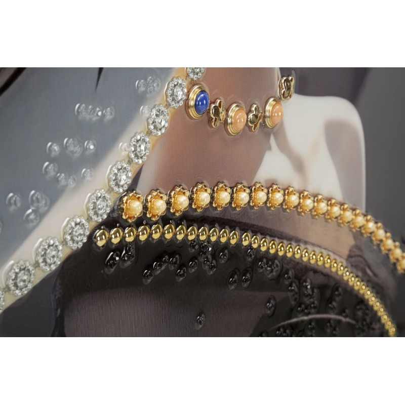 Cuadro lacado con marco, SOMBRERO DE VIENA – A – Diseño original (62 x 4 x 92 cm)