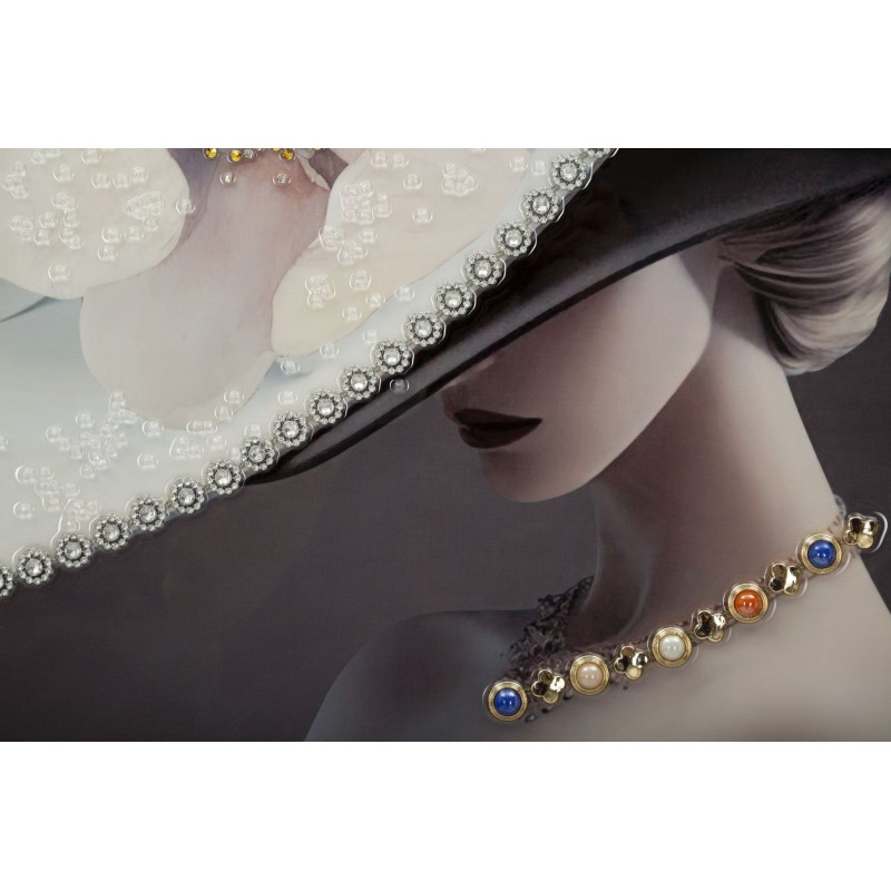 Cuadro lacado con marco, SOMBRERO DE VIENA – B – Estilo único (62 x 4 x 92 cm)