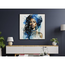 Cuadro lacado con marco ALTEA – A – Refinamiento colorido (82 x 4 x 82 cm)