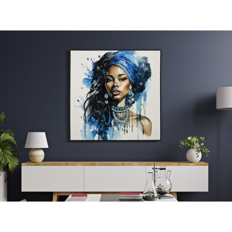 Cuadro lacado con marco ALTEA – A – Refinamiento colorido (82 x 4 x 82 cm)