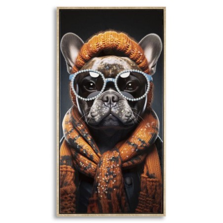 Cuadro lacado con marco BAD BULLY – A – Energía y carácter (42,5 x 2,8 x 82,5 cm)