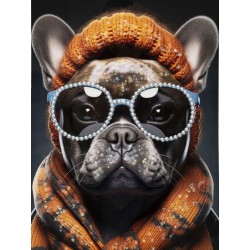 Cuadro lacado con marco BAD BULLY – A – Energía y carácter (42,5 x 2,8 x 82,5 cm)