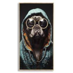 Cuadro lacado con marco BAD BULLY – B – Variación dinámica (42,5 x 2,8 x 82,5 cm)