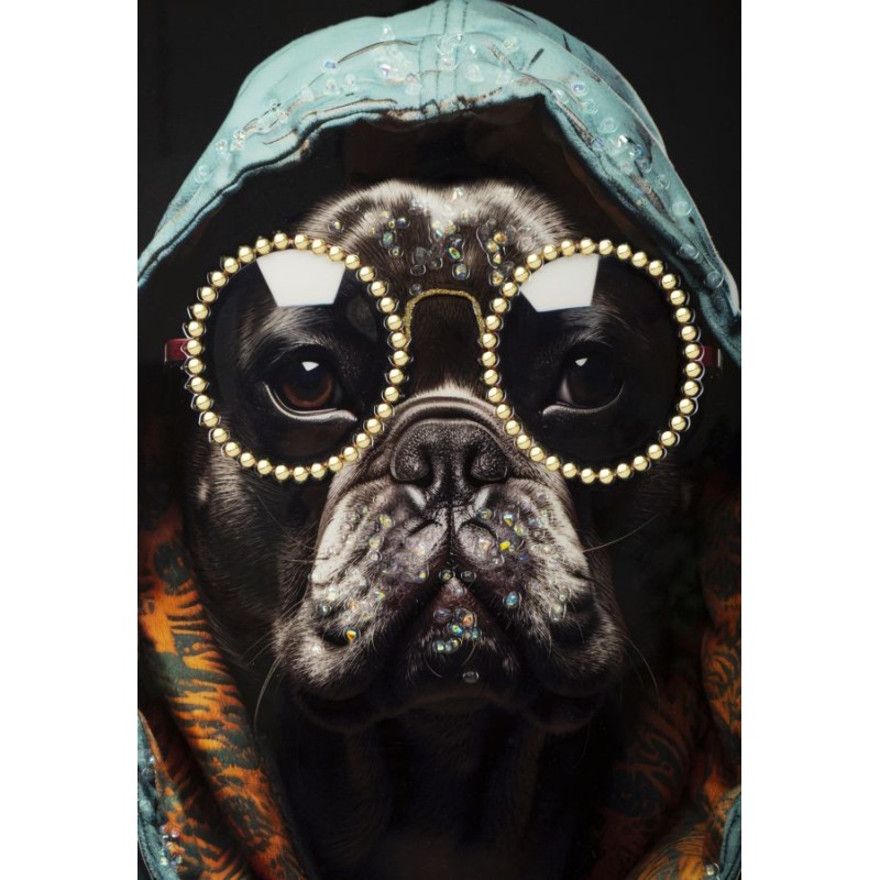 Cuadro lacado con marco BAD BULLY – B – Variación dinámica (42,5 x 2,8 x 82,5 cm)