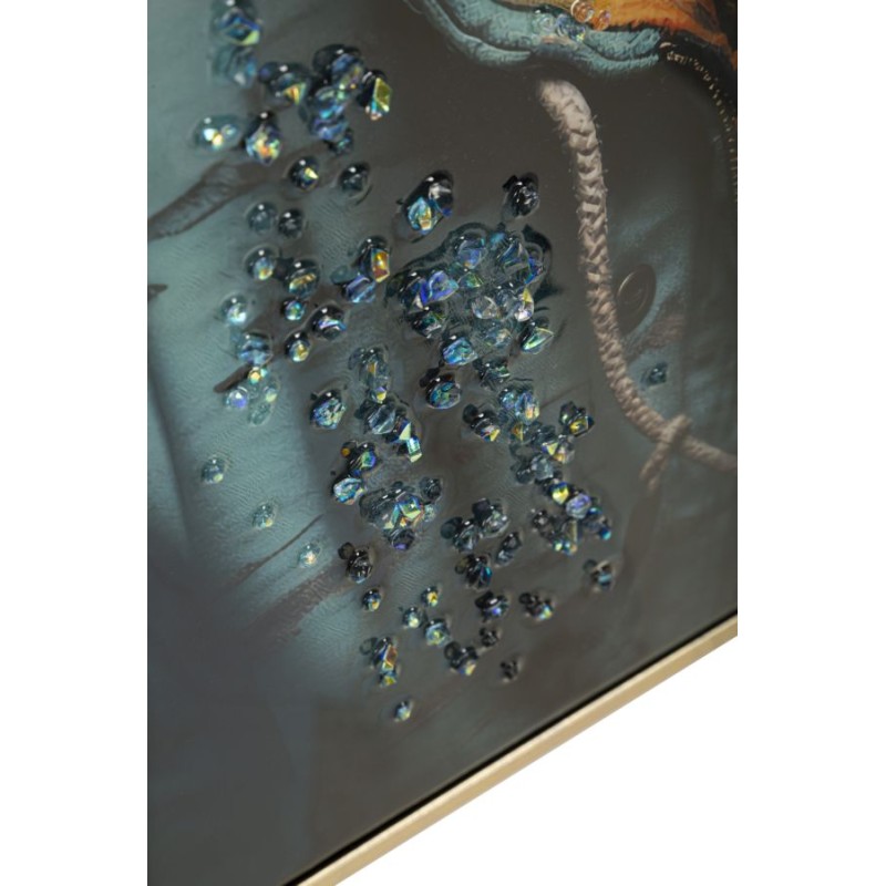 Cuadro lacado con marco BAD BULLY – B – Variación dinámica (42,5 x 2,8 x 82,5 cm)