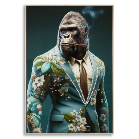 Cuadro lacado KONGY con marco – B – Diseño contemporáneo (62 x 4 x 92 cm)