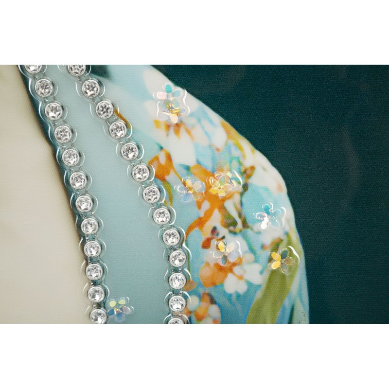 Cuadro lacado KONGY con marco – B – Diseño contemporáneo (62 x 4 x 92 cm)