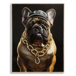 Arte mural lacado con marco BULLY C/CORNICE – Modernidad y refinamiento (62 x 4 x 82 cm)