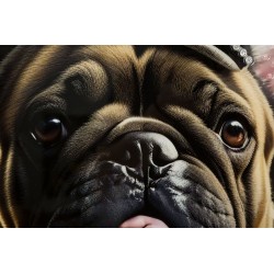 Arte mural lacado con marco BULLY C/CORNICE – Modernidad y refinamiento (62 x 4 x 82 cm)