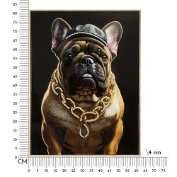 Arte mural lacado con marco BULLY C/CORNICE – Modernidad y refinamiento (62 x 4 x 82 cm)