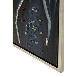 Arte mural lacado EDVY – Elegancia contemporánea para tus paredes (53 x 3 x 73 cm)