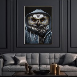 Arte mural lacado EDVY – Elegancia contemporánea para tus paredes (53 x 3 x 73 cm)