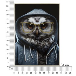 Arte mural lacado EDVY – Elegancia contemporánea para tus paredes (53 x 3 x 73 cm)