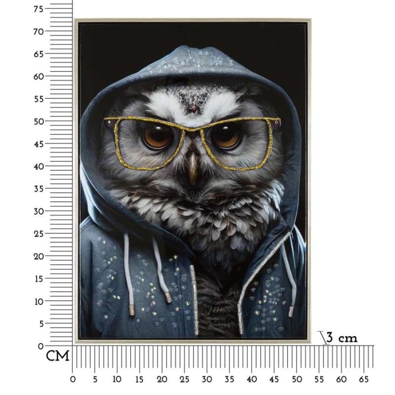 Arte mural lacado EDVY – Elegancia contemporánea para tus paredes (53 x 3 x 73 cm)