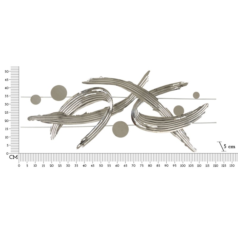 Panel mural de hierro MONDRIAN – Diseño moderno y colorido (121 x 5 x 52 cm)