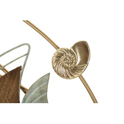 Panel de pared de hierro DORY – Arte mural de líneas audaces (61 x 5 x 86 cm)