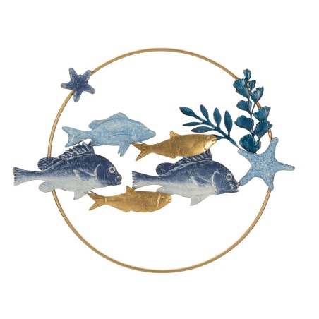 Letrero mural de hierro MARINE – Elegancia y espíritu náutico (77 x 5 x 63 cm)