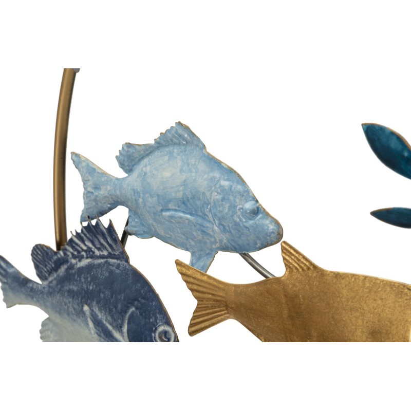 Letrero mural de hierro MARINE – Elegancia y espíritu náutico (77 x 5 x 63 cm)