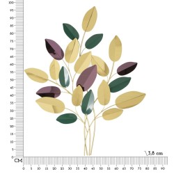 Panel mural colorido – Explosión de colores y energía vibrante (81,9 x 3,8 x 97 cm)