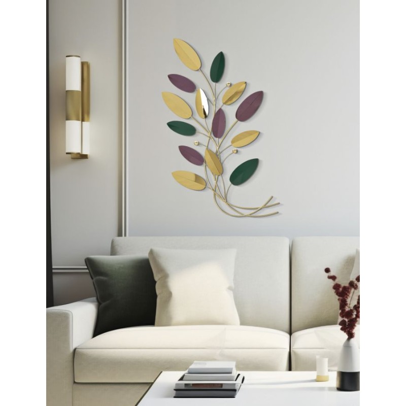 Panel de pared colorido – Paleta de colores moderna (59 x 3,8 x 98,4 cm)