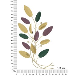 Panel de pared colorido – Paleta de colores moderna (59 x 3,8 x 98,4 cm)