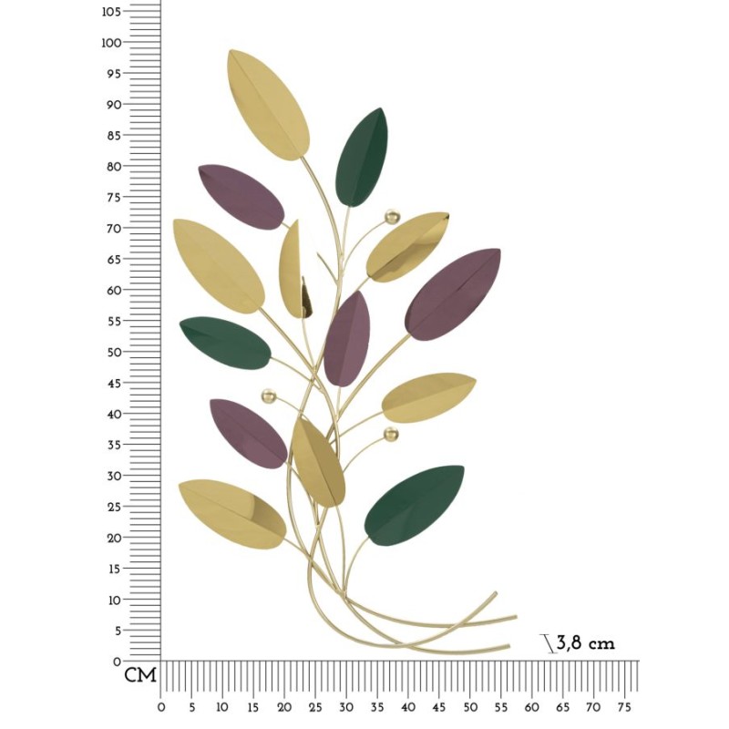 Panel de pared colorido – Paleta de colores moderna (59 x 3,8 x 98,4 cm)
