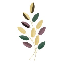 Panel mural colorido – Tamaño pequeño, gran impacto decorativo (31 x 1,9 x 61 cm)