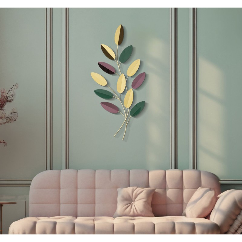 Panel mural colorido – Tamaño pequeño, gran impacto decorativo (31 x 1,9 x 61 cm)