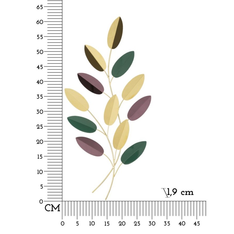 Panel mural colorido – Tamaño pequeño, gran impacto decorativo (31 x 1,9 x 61 cm)