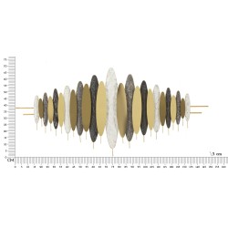 Panel mural OLIGRAMM – Escultura mural de hierro XXL (149 x 5 x 70 cm)